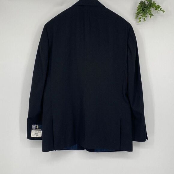 NWT US Polo Assn. Men's Pen Blazer Suit Jacket Flap Pockets Black Size 44R - Picture 6 of 15